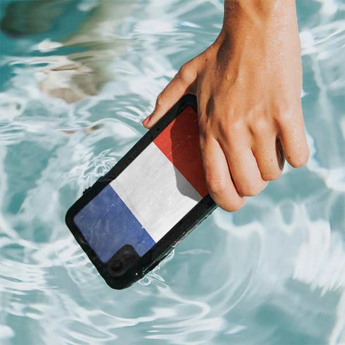 French Flag Distressed iPhone XR Waterproof Case