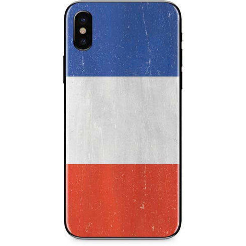 French Flag Distressed iPhone XS Max Skin