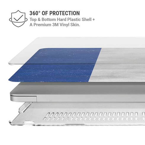 French Flag Distressed MacBook Air 13in M1 (2021) Case plus Skin