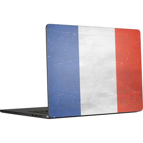 French Flag Distressed MacBook Air 15 in (2023) Skin