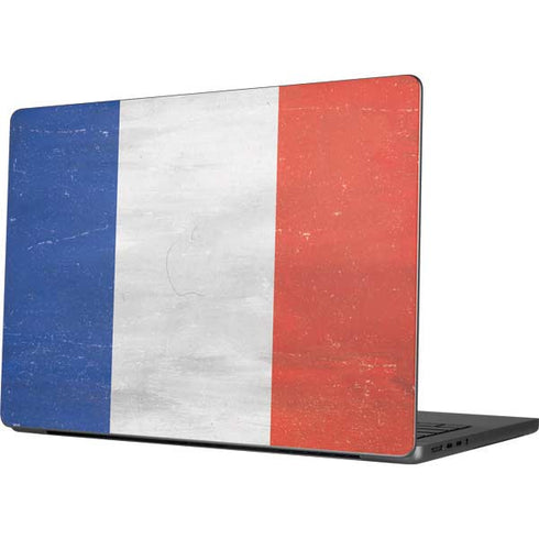 French Flag Distressed MacBook Pro 14in (2021-24) Skin