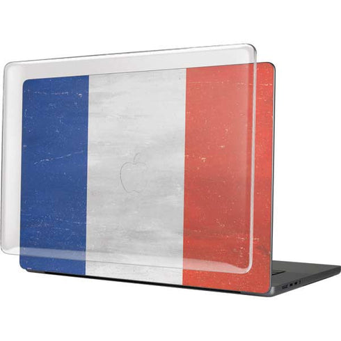 French Flag Distressed MacBook Pro 16in (2021-25) Case plus Skin