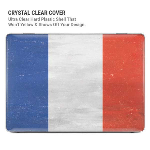 French Flag Distressed MacBook Pro 16in (2021-25) Case plus Skin