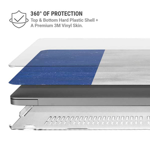 French Flag Distressed MacBook Pro 16in (2021-25) Case plus Skin