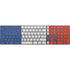 French Flag Distressed Magic Keyboard with Numeric Keypad Skin