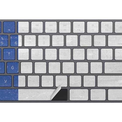 French Flag Distressed Magic Keyboard with Numeric Keypad Skin