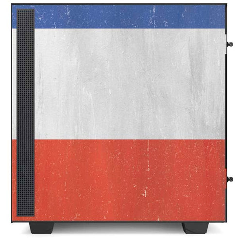 French Flag Distressed NZXT H510 Compact ATX Mid-Tower Case Skin