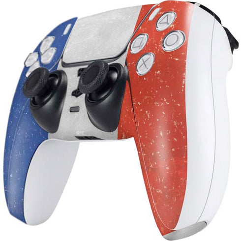French Flag Distressed PS5 Controller Skin