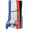 French Flag Distressed PS5 Slim Disk Bundle Skin