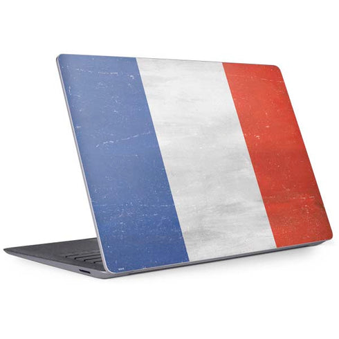 French Flag Distressed Surface Laptop 3 13.5in Skin