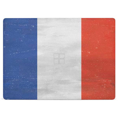 French Flag Distressed Surface Laptop 3 13.5in Skin
