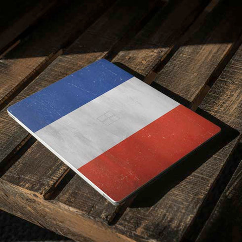 French Flag Distressed Surface Laptop 3 13.5in Skin