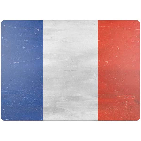 French Flag Distressed Surface Laptop 4 15in Skin