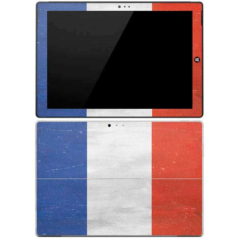 French Flag Distressed Surface Pro 3 Skin