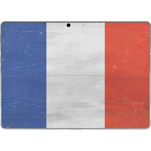 French Flag Distressed Surface Pro 9 Skin