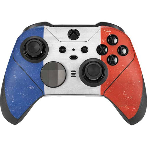 French Flag Distressed Xbox Elite Wireless Controller Series 2 Skin