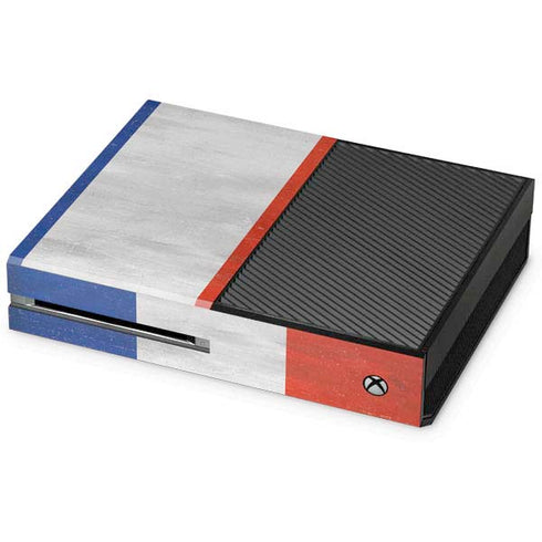 French Flag Distressed Xbox One Console Skin