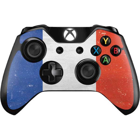 French Flag Distressed Xbox One Controller Skin