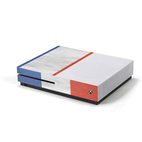 French Flag Distressed Xbox One S Console Skin