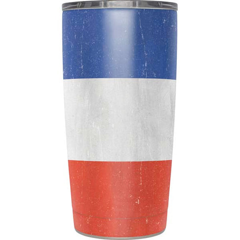 French Flag Distressed Yeti 20oz Tumbler Skin