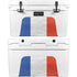 French Flag Distressed YETI Tundra 45 Hard Cooler Skin
