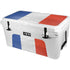 French Flag Distressed YETI Tundra 65 Hard Cooler Skin