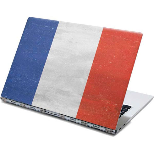 French Flag Distressed Yoga 910 2-in-1 14in Touch-Screen Skin