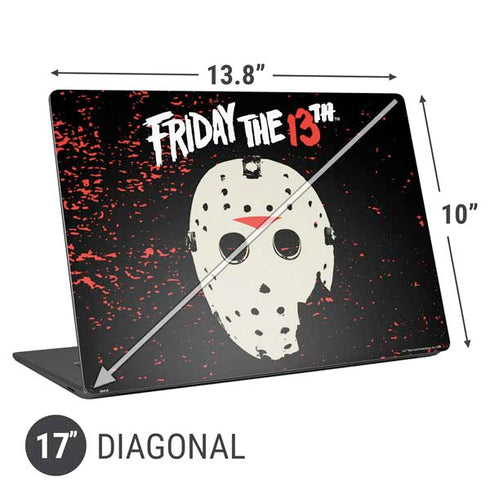 Warner Bros Friday the 13th Friday The 13th Universal Laptop 17in (13.8 x 10in) Skin
