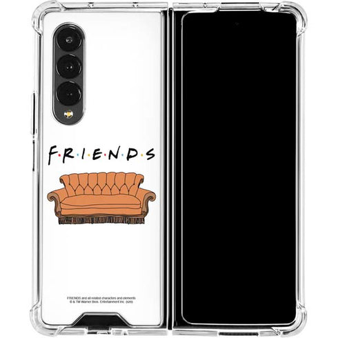 Warner Bros FRIENDS Couch Galaxy Z Fold4 5G Clear Case