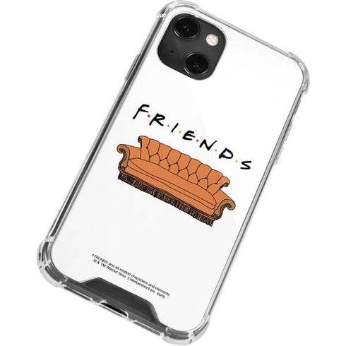 Warner Bros FRIENDS Couch iPhone 14 Plus Clear Case