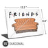Warner Bros FRIENDS Couch Universal Laptop 15in (12.2 x 8.8in) Skin