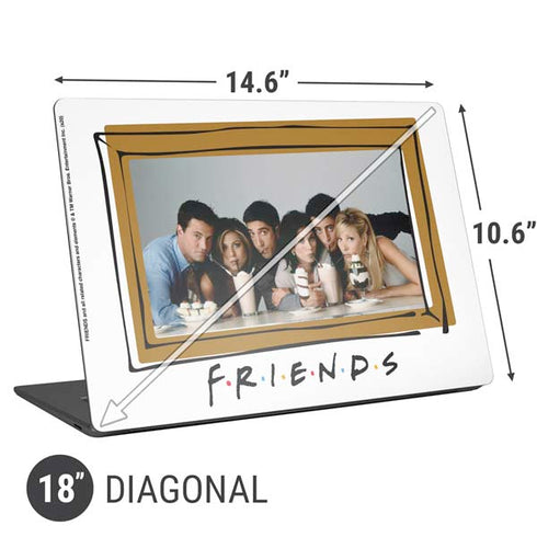 Warner Bros FRIENDS Milkshakes Universal Laptop 18in (14.6 x 10.6in) Skin