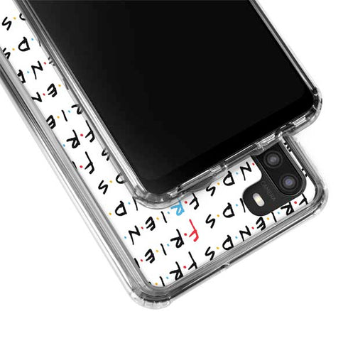 Warner Bros FRIENDS Pattern Galaxy A21 Clear Case