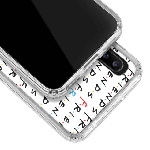 Warner Bros FRIENDS Pattern Galaxy A30 Clear Case