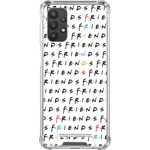 Warner Bros FRIENDS Pattern Galaxy A32 5G Clear Case
