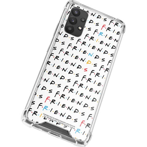 Warner Bros FRIENDS Pattern Galaxy A32 5G Clear Case