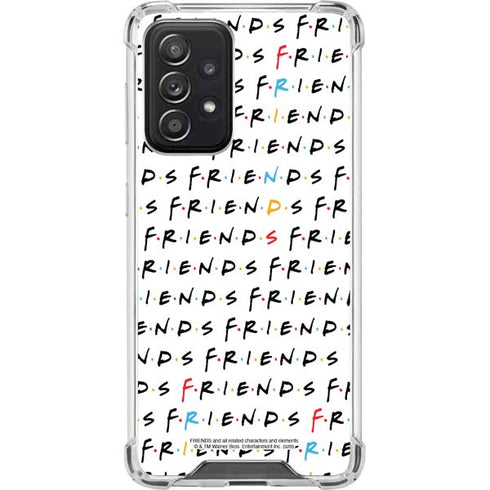 Warner Bros FRIENDS Pattern Galaxy A52 5G Clear Case