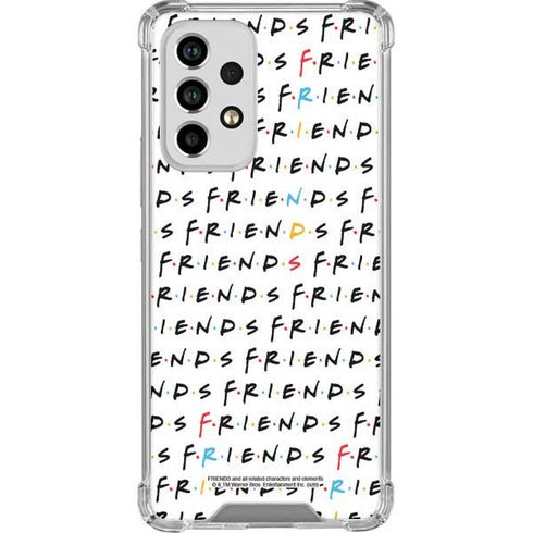 Warner Bros FRIENDS Pattern Galaxy A53 5G Clear Case