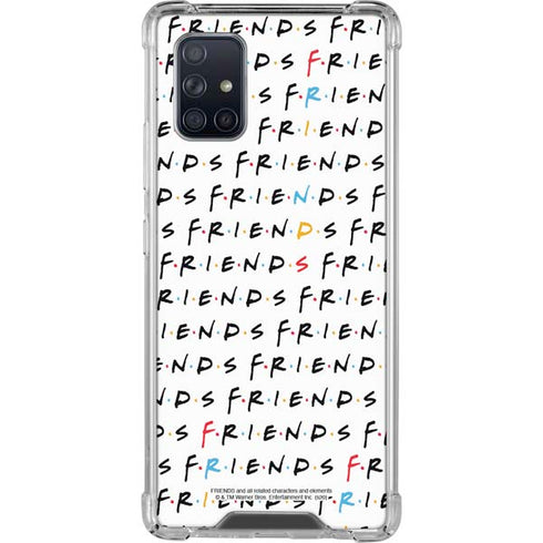 Warner Bros FRIENDS Pattern Galaxy A71 5G Clear Case