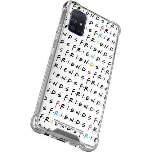 Warner Bros FRIENDS Pattern Galaxy A71 5G Clear Case
