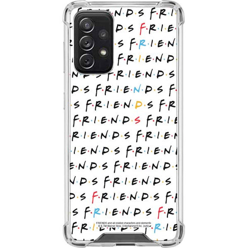 Warner Bros FRIENDS Pattern Galaxy A72 5G Clear Case
