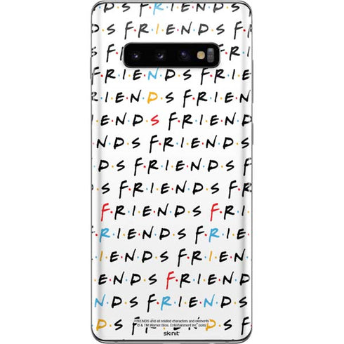 Warner Bros FRIENDS Pattern Galaxy S10 Plus Skin