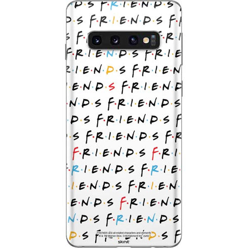 Warner Bros FRIENDS Pattern Galaxy S10 Skin