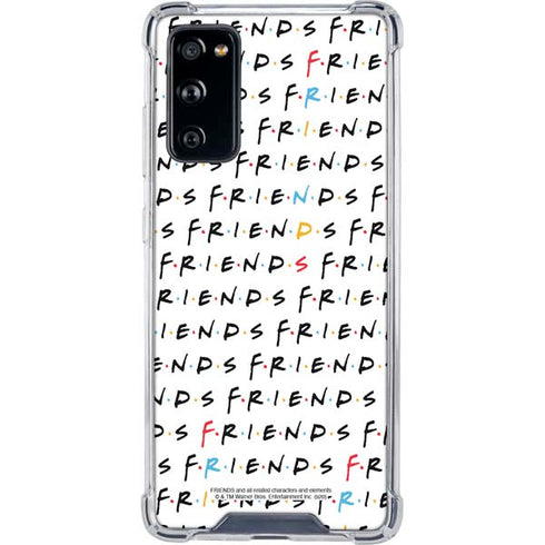 Warner Bros FRIENDS Pattern Galaxy S20 FE Clear Case