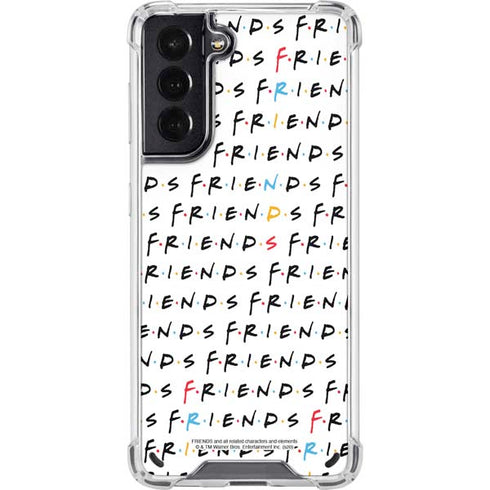Warner Bros FRIENDS Pattern Galaxy S21 5G Clear Case