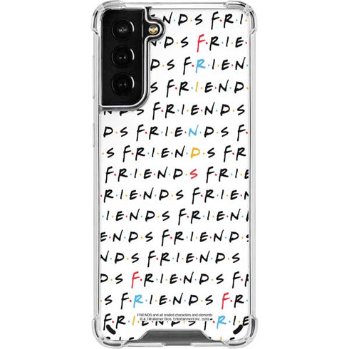 Warner Bros FRIENDS Pattern Galaxy S21 Plus 5G Clear Case