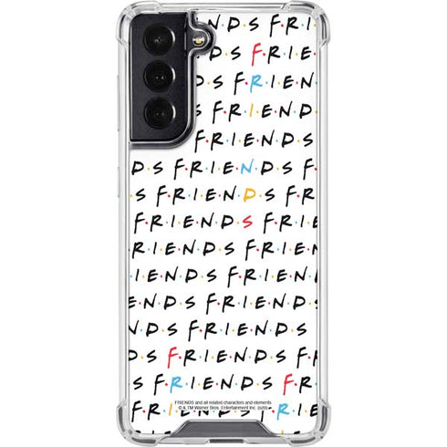 Warner Bros FRIENDS Pattern Galaxy S22 Clear Case
