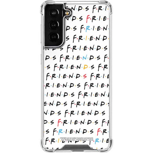 Warner Bros FRIENDS Pattern Galaxy S22 Plus Clear Case