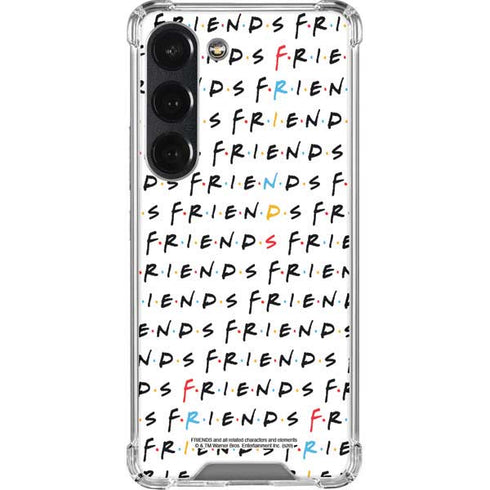 Warner Bros FRIENDS Pattern Galaxy S23 Clear Case