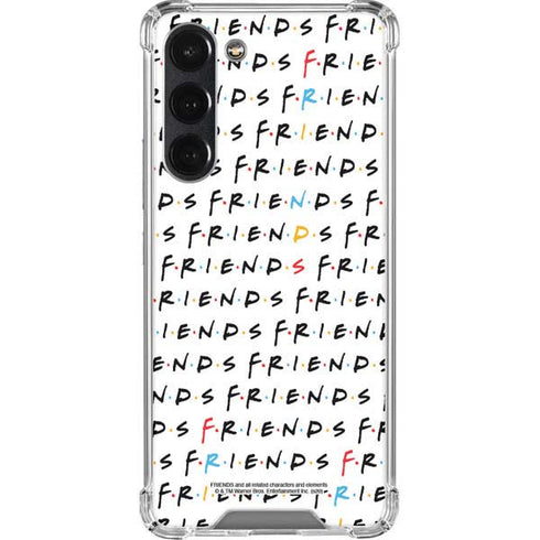 Warner Bros FRIENDS Pattern Galaxy S23 Plus Clear Case